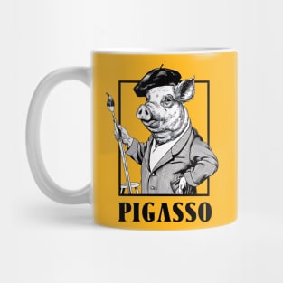 Pigasso: The Artistic Pig Mug